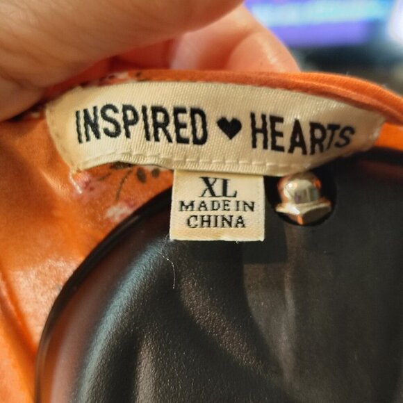 Coral Juniors XL Boho Floral Ruffle Tiered Whimsical Cottagecore Dress v neck - Picture 5 of 6